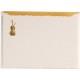 Card with a golden motif + envelope
